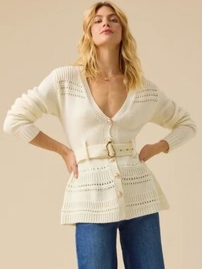 Altar’d State Belted Knit Cardigan Sweater – Size Small (NWT)
